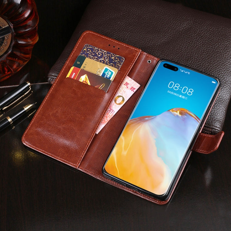 For Huawei P40 Pro idewei Crazy Horse Texture Horizontal Flip Leather Case with Holder & Card Slots & Wallet(Brown) - Huawei Cases by idewei | Online Shopping UK | buy2fix