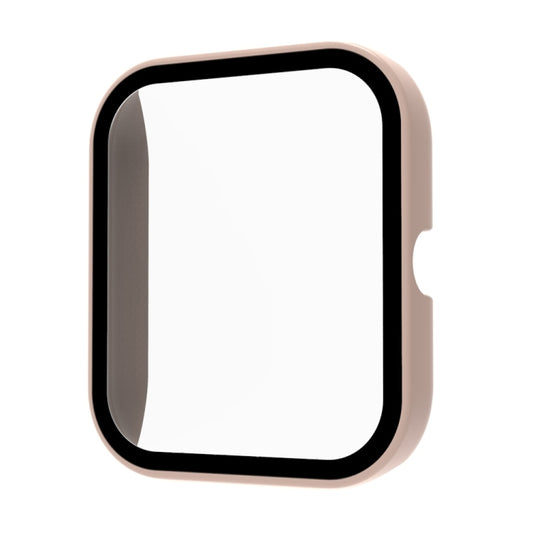 For Xiaomi Haylou Smart Watch 2 LS02 PC+ Toughened Film Fully Enclosed Protective Watch Case(Pink) by buy2fix