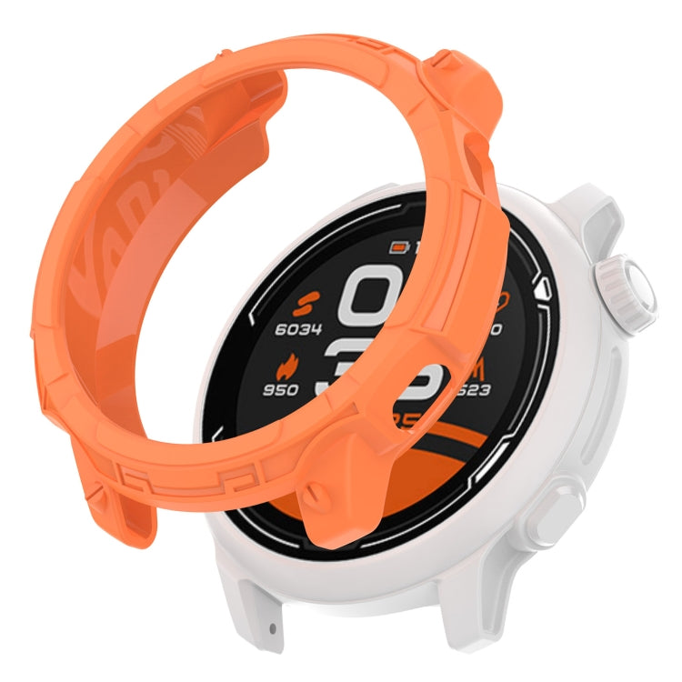 For COROS Pace 2 Armor Hollow TPU Watch Case(Orange) by buy2fix