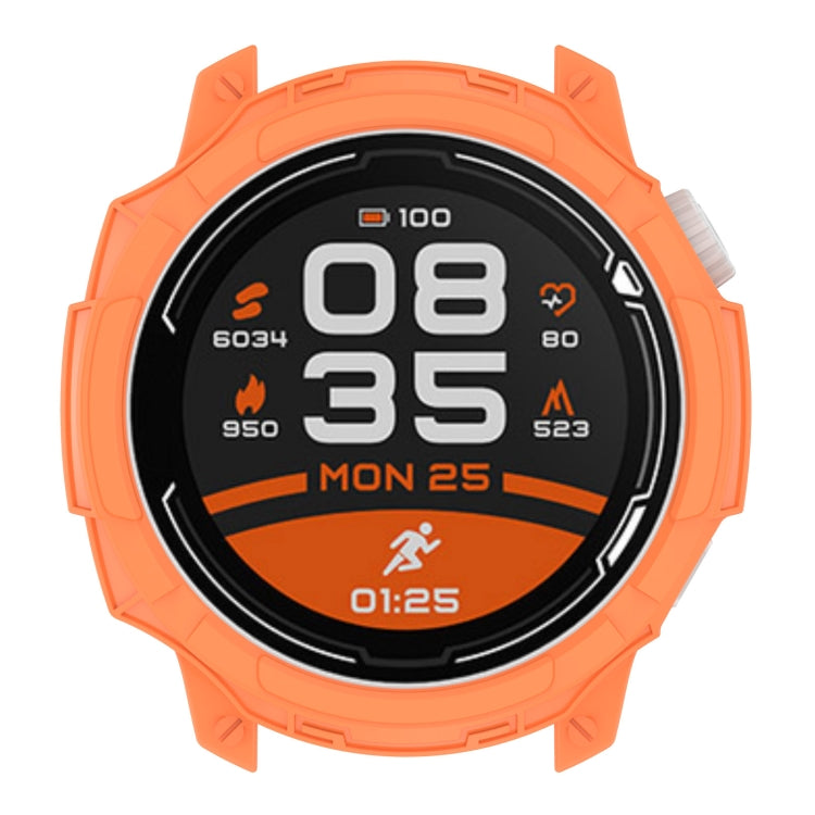 For COROS Pace 2 Armor Hollow TPU Watch Case(Orange) by buy2fix