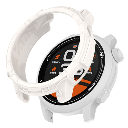 For COROS Pace 2 Armor Hollow TPU Watch Case(Ivory White) by buy2fix
