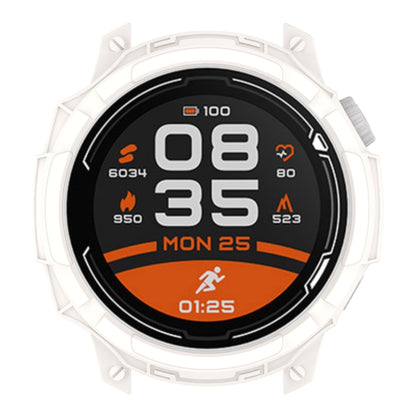 For COROS Pace 2 Armor Hollow TPU Watch Case(Ivory White) by buy2fix