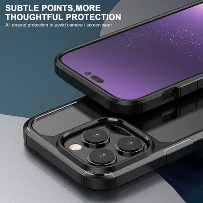 iPAKY Shockproof PC + TPU Protective Phone Case For iPhone 14 Pro Max(Black) - More iPhone Cases by iPAKY | Online Shopping UK | buy2fix