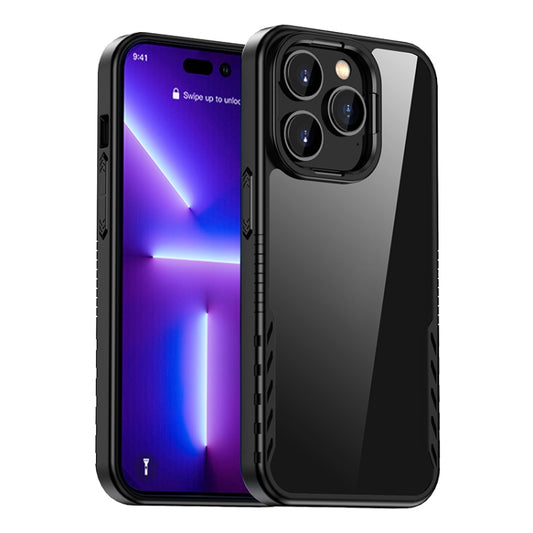 iPAKY Shockproof PC + TPU Protective Phone Case For iPhone 14 Pro(Black) - More iPhone Cases by iPAKY | Online Shopping UK | buy2fix