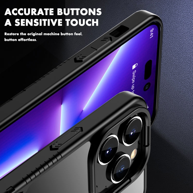 iPAKY Shockproof PC + TPU Protective Phone Case For iPhone 14 Max(Black) - More iPhone Cases by iPAKY | Online Shopping UK | buy2fix