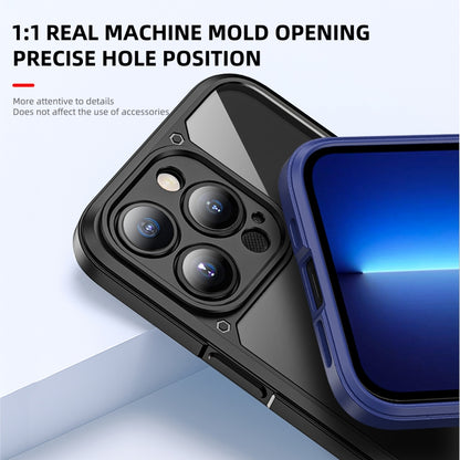 For iPhone 14 iPAKY Shockproof PC + TPU Protective Phone Case (Black) - iPhone 14 Cases by iPAKY | Online Shopping UK | buy2fix