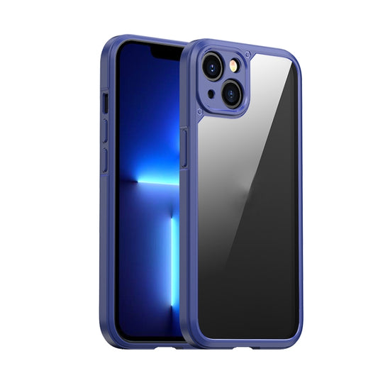 For iPhone 13 iPAKY Shockproof PC + TPU Protective Phone Case(Blue) - iPhone 13 Cases by iPAKY | Online Shopping UK | buy2fix
