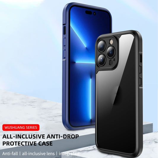 For iPhone 13 iPAKY Shockproof PC + TPU Protective Phone Case(Blue) - iPhone 13 Cases by iPAKY | Online Shopping UK | buy2fix