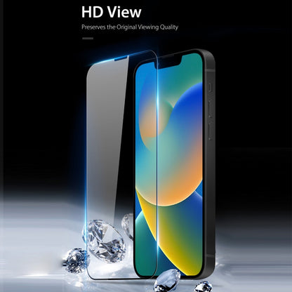 For iPhone 14 Plus / 13 Pro Max 10pcs DUX DUCIS 0.33mm 9H Medium Alumina Tempered Glass Film(Black) by DUX DUCIS