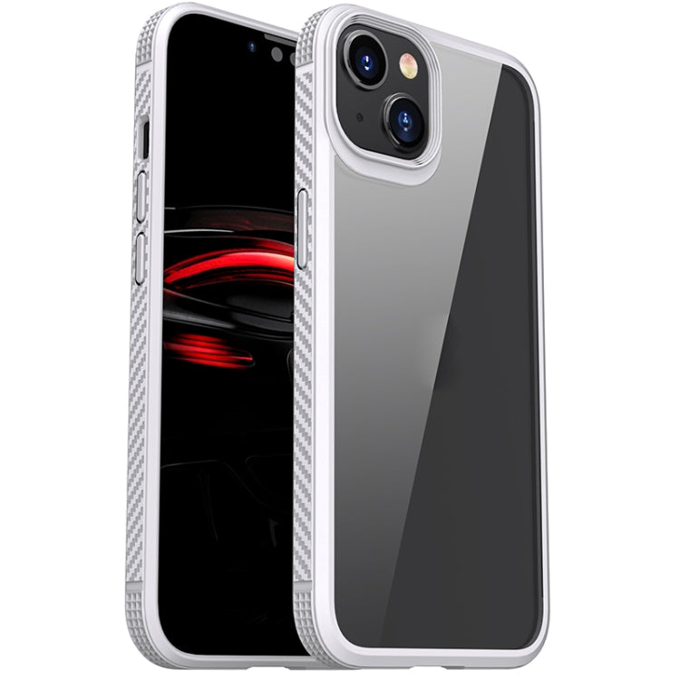 For iPhone 14 iPAKY Shockproof PC + TPU Protective Phone Case (White) - iPhone 14 Cases by iPAKY | Online Shopping UK | buy2fix