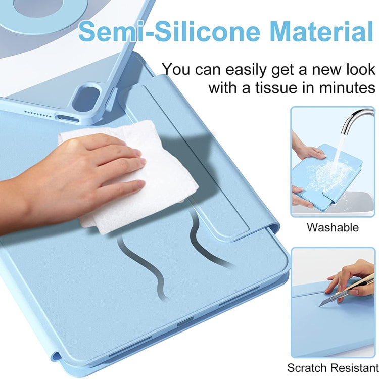 Trifold Magnetic Rotating Smart Case For iPad Pro 11 2018 / 2020 / 2021(Sky Blue) - iPad Pro 12.9 (2022/2021) Cases by buy2fix | Online Shopping UK | buy2fix