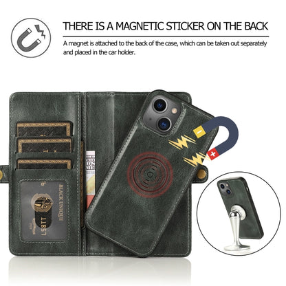 For iPhone 14 Pro Max Strong Magnetic Detachable Leather Case (Green) - iPhone 14 Pro Max Cases by buy2fix | Online Shopping UK | buy2fix