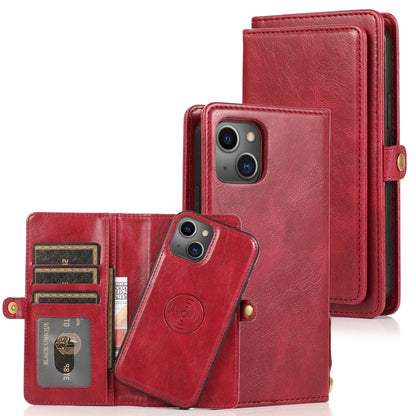 For iPhone 14 Pro Max Strong Magnetic Detachable Leather Case (Red) - iPhone 14 Pro Max Cases by buy2fix | Online Shopping UK | buy2fix
