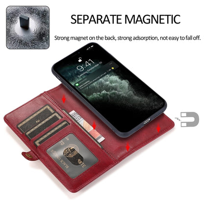 For iPhone 14 Pro Strong Magnetic Detachable Leather Case(Red) - iPhone 14 Pro Cases by buy2fix | Online Shopping UK | buy2fix