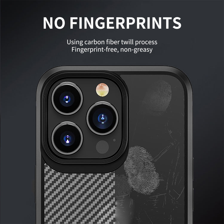 For iPhone 14 Pro Max iPAKY Carbon Fiber Texture Shockproof PC + TPU Protective Phone Case (Black) - iPhone 14 Pro Max Cases by iPAKY | Online Shopping UK | buy2fix