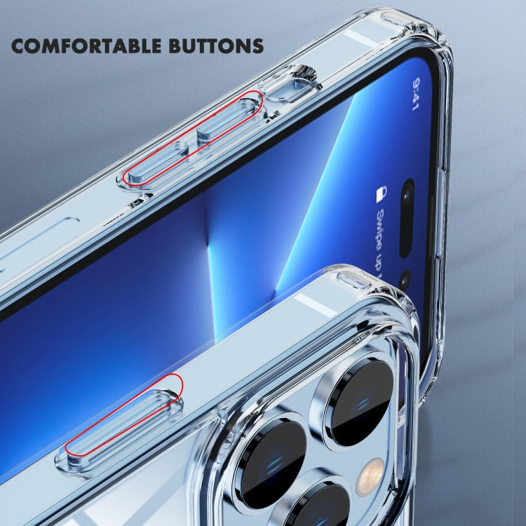 For iPhone 14 Pro Max iPAKY Shockproof PC + TPU Protective Phone Case (Transparent) - iPhone 14 Pro Max Cases by iPAKY | Online Shopping UK | buy2fix