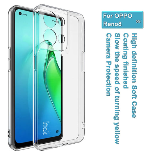 For OPPO Reno8 5G Global IMAK UX-10 Series Shockproof TPU Phone Case(Transparent) by imak