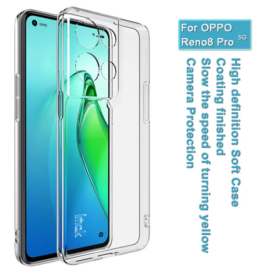 For OPPO Reno8 Pro 5G IMAK UX-10 Series Shockproof TPU Phone Case(Transparent) by imak