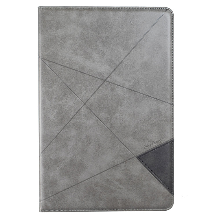For Samsung Galaxy Tab S8 / Tab S7+ / Tab S7 FE Prismatic Leather Tablet Case(Grey) by buy2fix