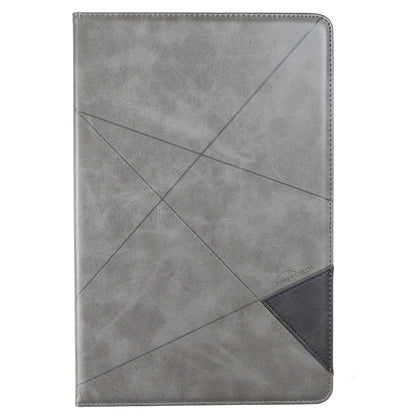 For Samsung Galaxy Tab S8 / Tab S7+ / Tab S7 FE Prismatic Leather Tablet Case(Grey) by buy2fix