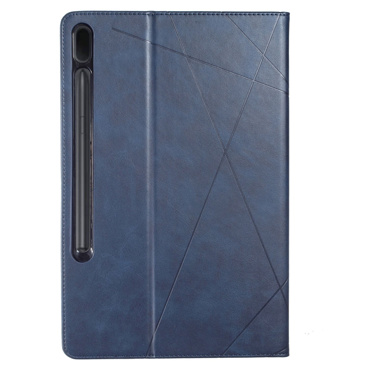 For Samsung Galaxy Tab S8 / Tab S7+ / Tab S7 FE Prismatic Leather Tablet Case(Blue) by buy2fix