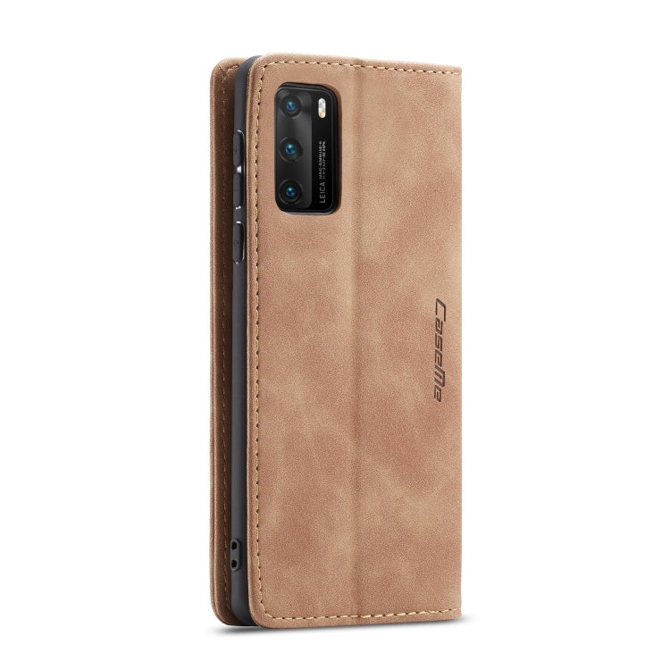 For Huawei P40 CaseMe-013 Multifunctional Horizontal Flip Leather Case with Card Slot & Holder & Wallet(Brown) - Huawei Cases by CaseMe | Online Shopping UK | buy2fix