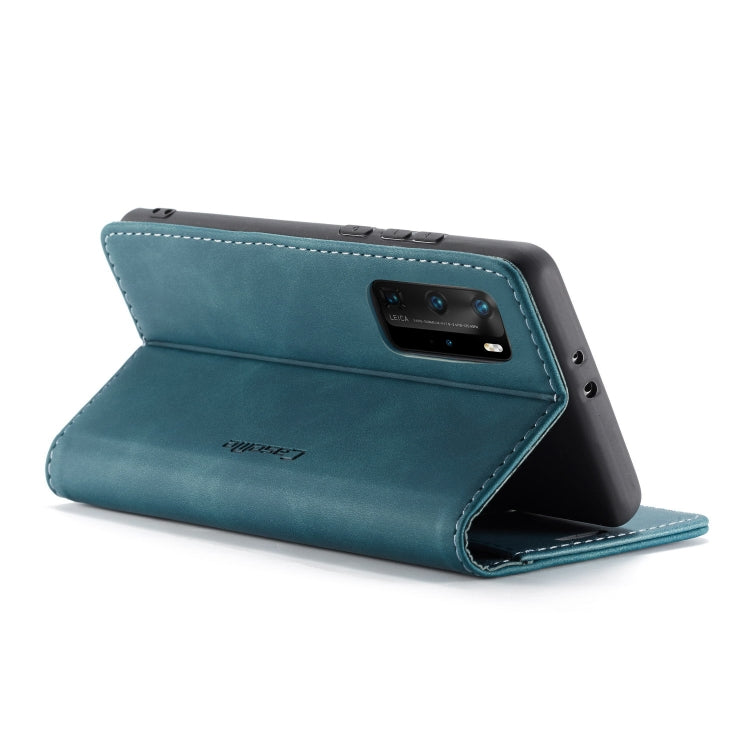 For Huawei P40 Pro CaseMe-013 Multifunctional Horizontal Flip Leather Case with Card Slot & Holder & Wallet(Blue) - Huawei Cases by CaseMe | Online Shopping UK | buy2fix