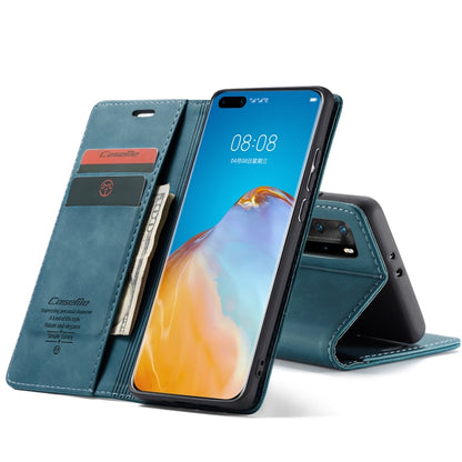 For Huawei P40 Pro CaseMe-013 Multifunctional Horizontal Flip Leather Case with Card Slot & Holder & Wallet(Blue) - Huawei Cases by CaseMe | Online Shopping UK | buy2fix