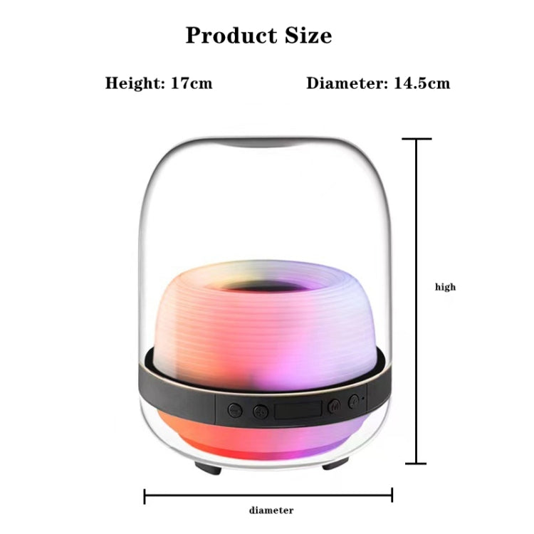 L20 15W Transparent Luminous 6D Stereo Wireless Bluetooth Speaker - Desktop Speaker by buy2fix | Online Shopping UK | buy2fix