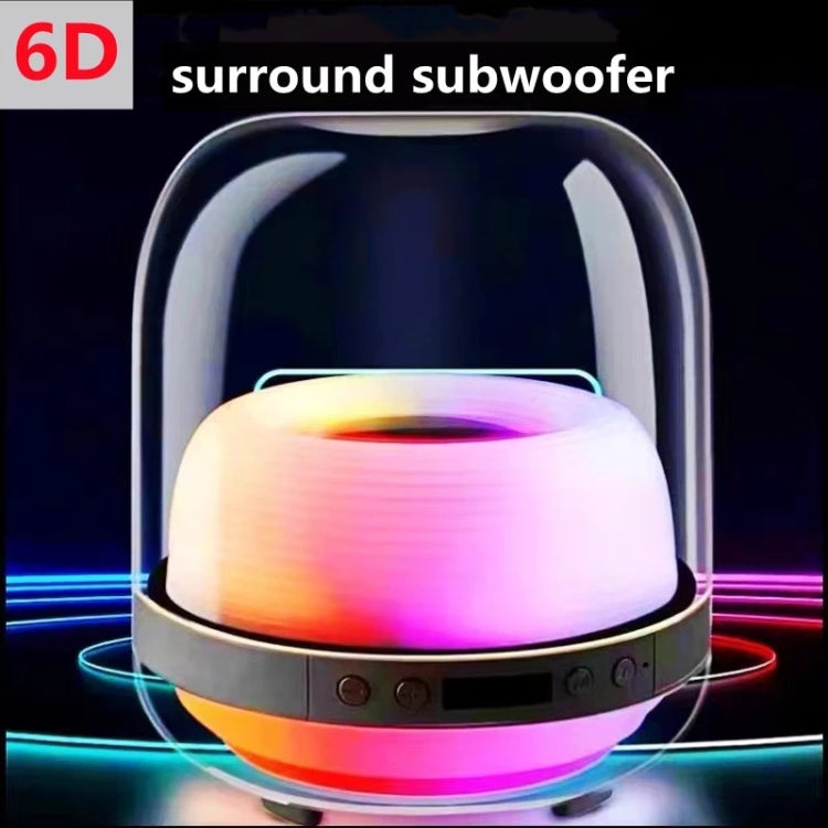 L20 15W Transparent Luminous 6D Stereo Wireless Bluetooth Speaker - Desktop Speaker by buy2fix | Online Shopping UK | buy2fix