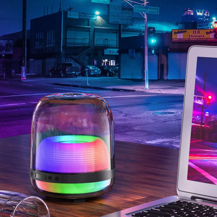 L20 15W Transparent Luminous 6D Stereo Wireless Bluetooth Speaker - Desktop Speaker by buy2fix | Online Shopping UK | buy2fix