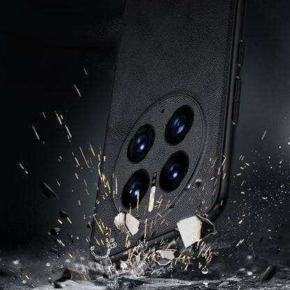 For Huawei Mate 50 SULADA Shockproof TPU + Handmade Leather Protective Phone Case(Black) - Huawei Cases by SULADA | Online Shopping UK | buy2fix