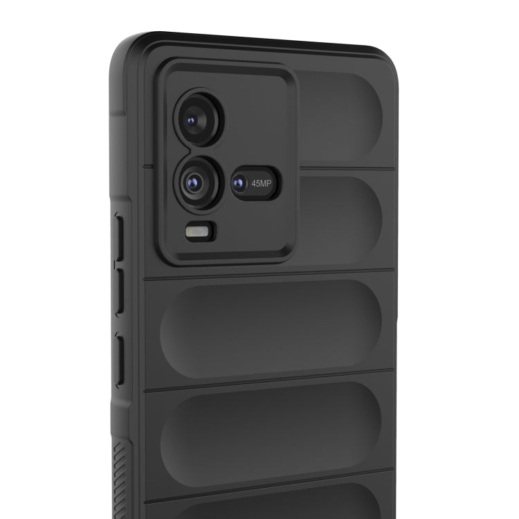 For vivo iQOO 10 5G Magic Shield TPU + Flannel Phone Case(Grey) - vivo Cases by buy2fix | Online Shopping UK | buy2fix