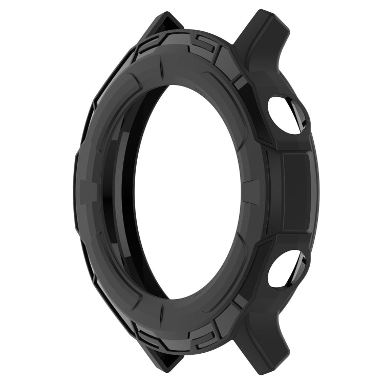 For Realme watch S RMA207 Armor Hollow TPU Watch Case(Black) by buy2fix