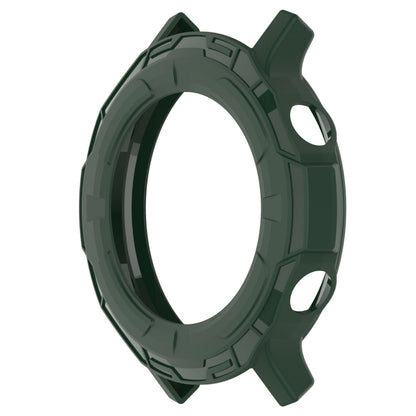 For Realme watch S RMA207 Armor Hollow TPU Watch Case(Olive Green) by buy2fix