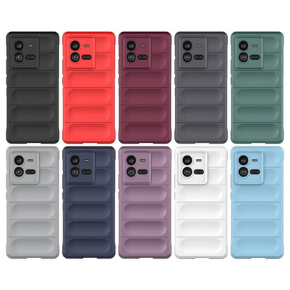 For vivo iQOO 10 Pro 5G Magic Shield TPU + Flannel Phone Case(Purple) - vivo Cases by buy2fix | Online Shopping UK | buy2fix