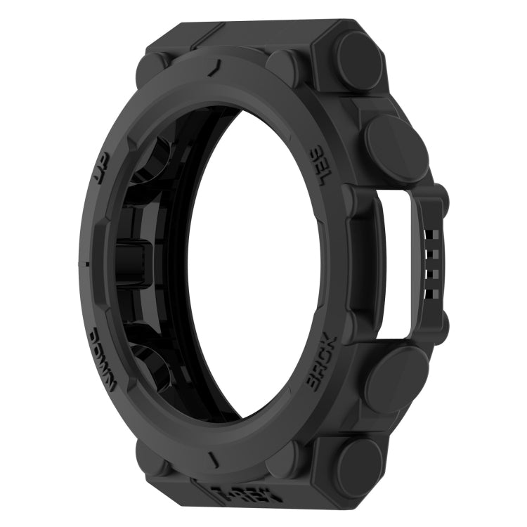 For Amazfit T-Rex 2 Armor Hollow TPU Watch Case(Black) by buy2fix