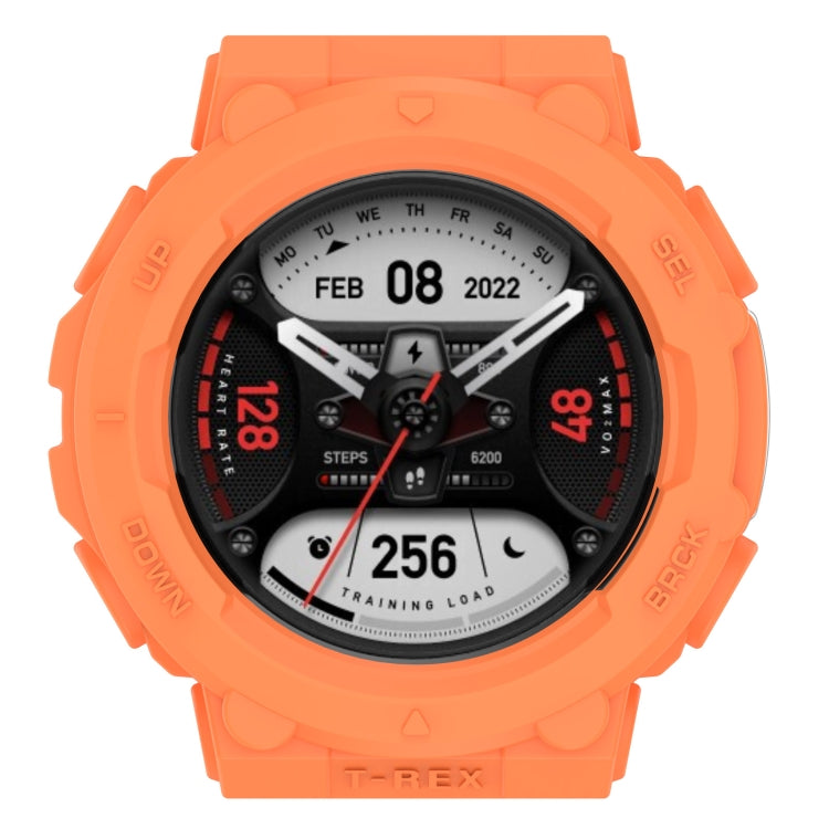 For Amazfit T-Rex 2 Armor Hollow TPU Watch Case(Orange) by buy2fix