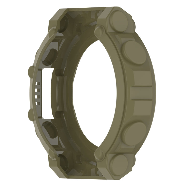 For Amazfit T-Rex 2 Armor Hollow TPU Watch Case(Jungle Green) by buy2fix
