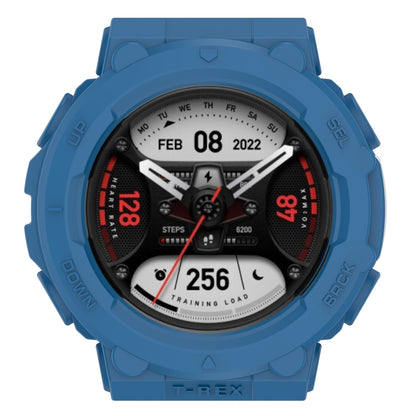 For Amazfit T-Rex 2 Armor Hollow TPU Watch Case(Dark Blue) by buy2fix