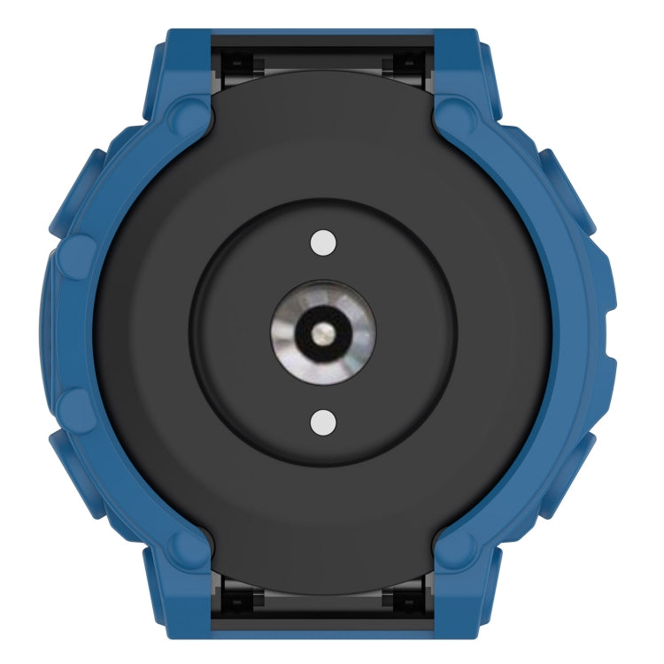 For Amazfit T-Rex 2 Armor Hollow TPU Watch Case(Dark Blue) by buy2fix