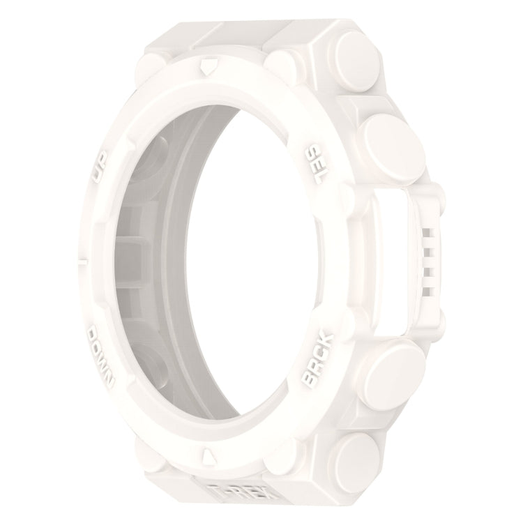 For Amazfit T-Rex 2 Armor Hollow TPU Watch Case(Lvory White) by buy2fix