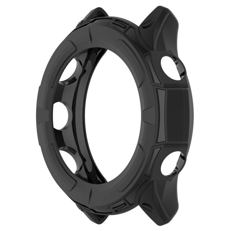 For Garmin Forerunner 255 Armor Hollow TPU Watch Case(Black) by buy2fix