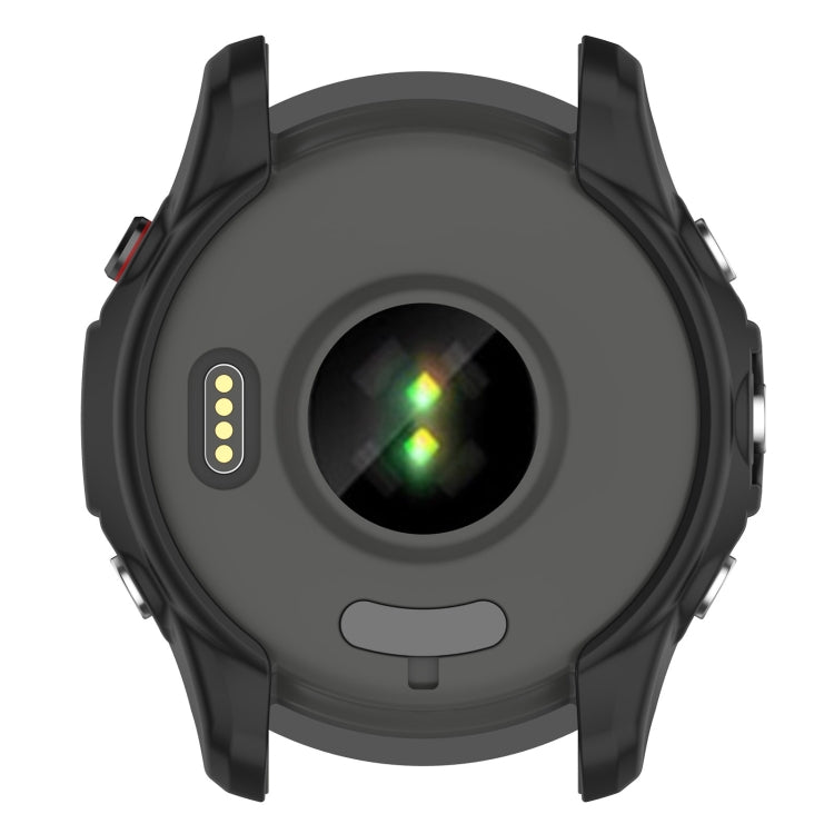 For Garmin Forerunner 255 Armor Hollow TPU Watch Case(Black) by buy2fix