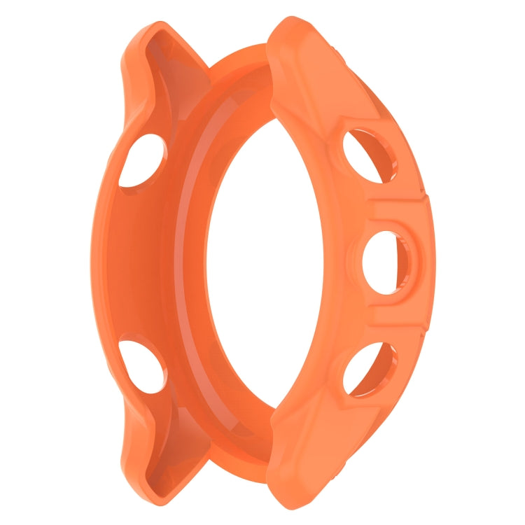 For Garmin Forerunner 255 Armor Hollow TPU Watch Case(Orange) by buy2fix