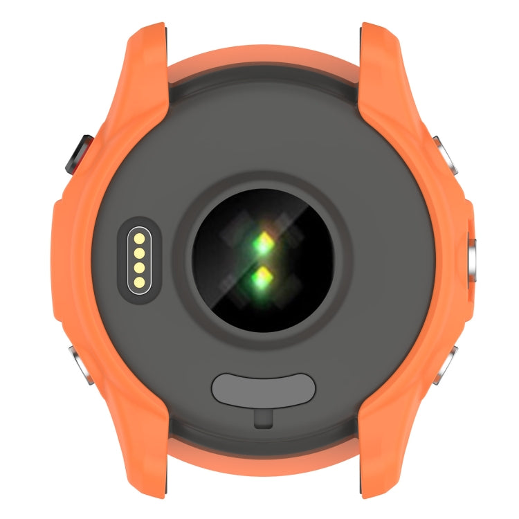 For Garmin Forerunner 255 Armor Hollow TPU Watch Case(Orange) by buy2fix
