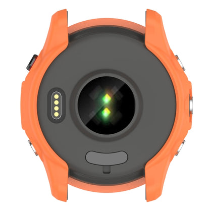 For Garmin Forerunner 255 Armor Hollow TPU Watch Case(Orange) by buy2fix