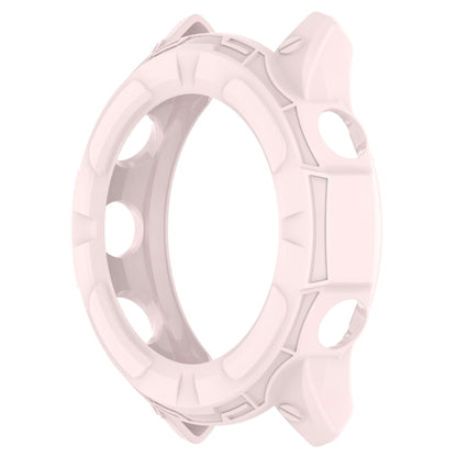 For Garmin Forerunner 255 Armor Hollow TPU Watch Case(Light Pink) by buy2fix