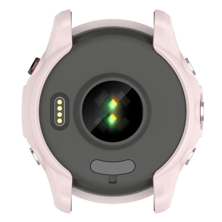For Garmin Forerunner 255 Armor Hollow TPU Watch Case(Light Pink) by buy2fix