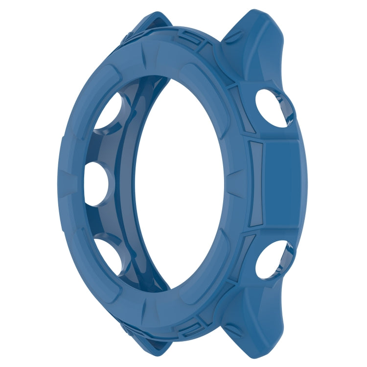 For Garmin Forerunner 255 Armor Hollow TPU Watch Case(Dark Blue) by buy2fix